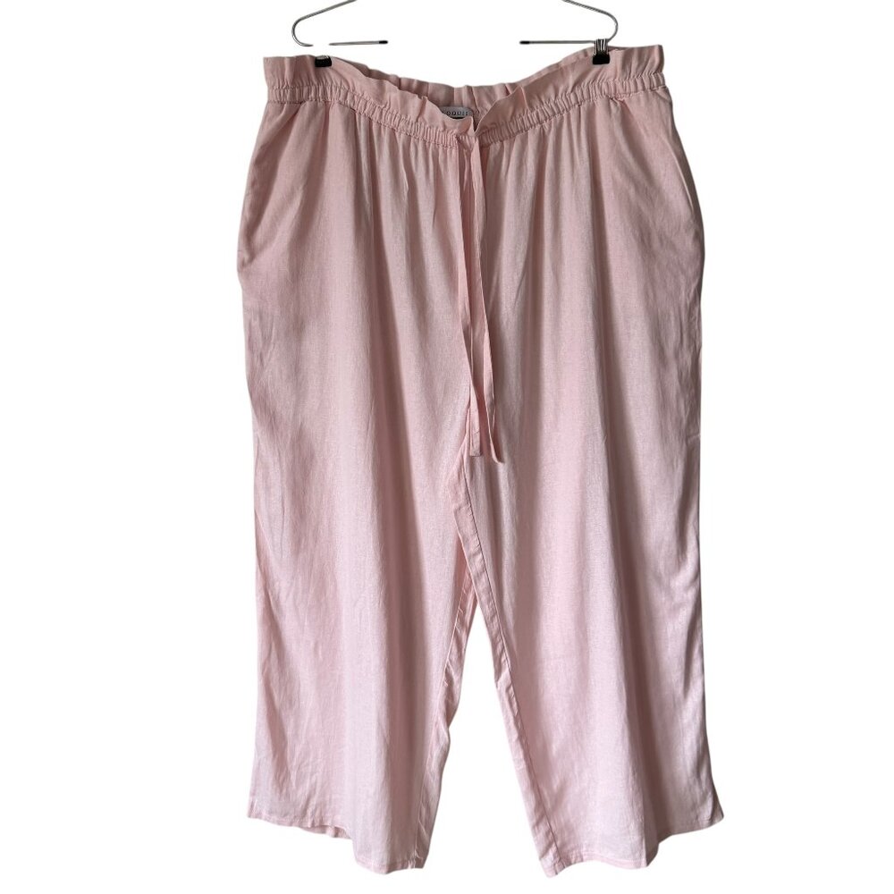 Eloquii Elements Size 18 Linen Blend Pants Pull O… - image 3